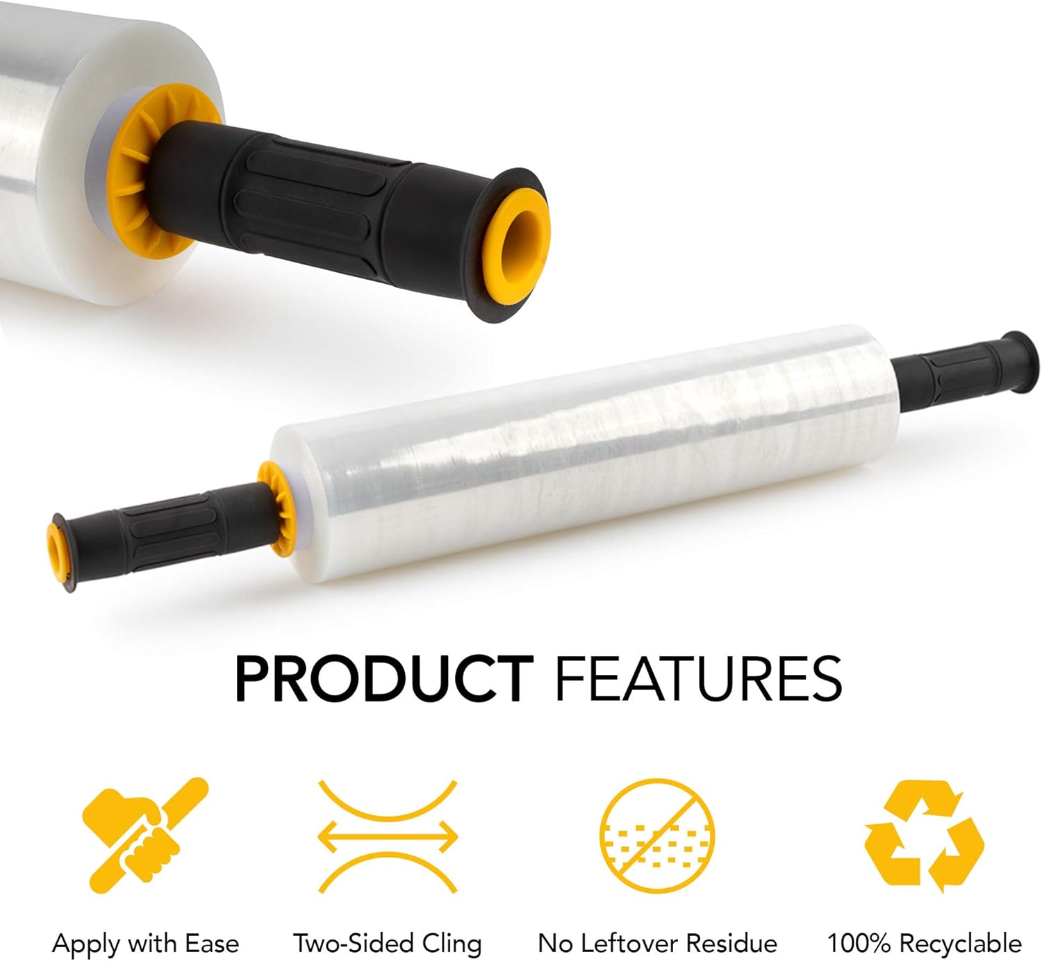 15 Inch Stretch Wrap Industrial Clear Plastic Stretch Wrap Film for