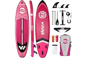 WNOVA Extra Wide Inflatable Paddle Board, 11' x 34" x 6" Stand Up Paddle Board for Adults, SUP Accessories with Camera Mount, 2+1 Family for Lake, Ocean, Sea