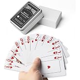 EliteSign Braille Playing Cards for Visually Impaired - Large Print Tactile Poker Cards, 2.4x3.4 Inches, Sturdy Plastic for Blind Adults &amp; Family Games