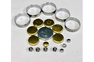 IE PARTS GROUP Cam Bearings & Brass Freeze Plug Set Compatible with Ford sb 35d sb 351W 302 289 260 255 221