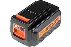 powerost 40V MAX Lithium Battery: Replacement for Black and Decker 40 Volt LBX2040 LBXR2036 LBXR36 LBX1540 LBX2540 Compatible with 36V Li Ion Charger