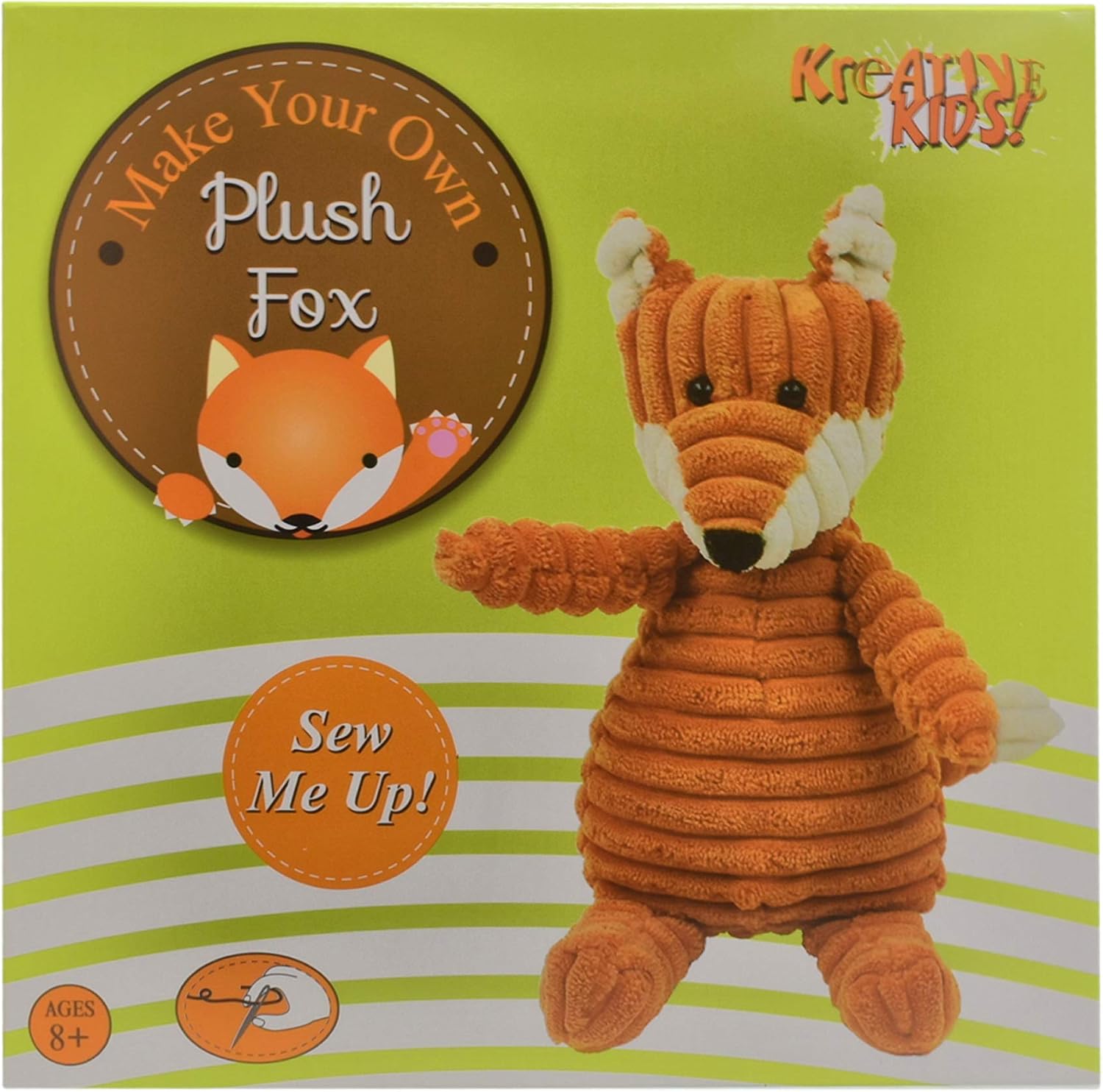 Kreative Kids Make Your Own Plush Fox Sewing Craft Kit BigaMart