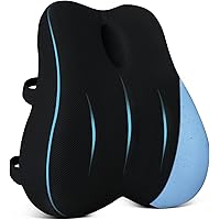 Lumbar Support Pillow For Office Chair, Car Lumbar Pillow Lower Back Pain Relief Memory Foam Back Cushion 4d Mesh Cover Adjustable Straps Ergonomic Chair - View #5