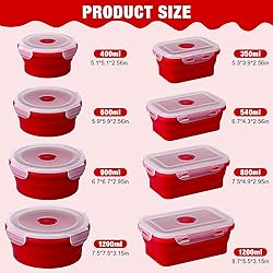 Layhit 12 Pcs Collapsible Food Storage Containers
