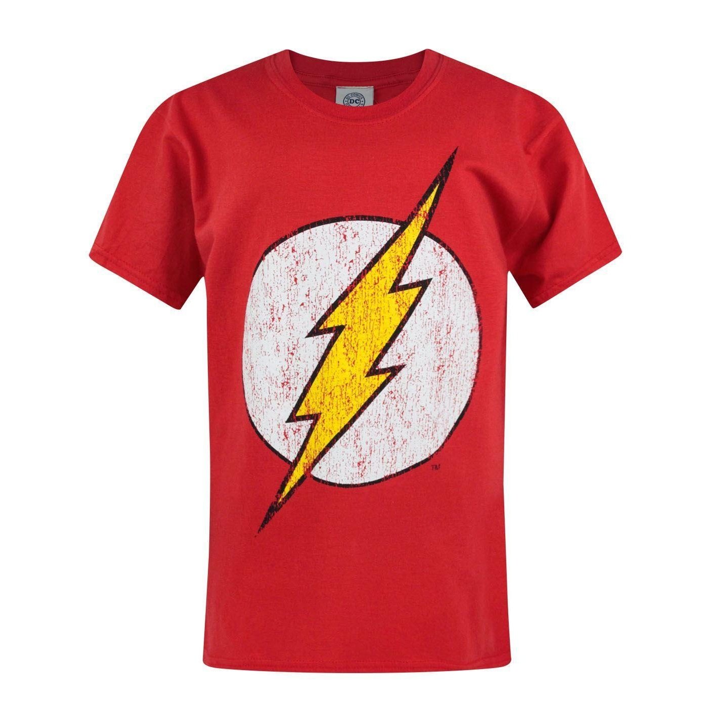 Flash Official Boys Distressed Logo T Shirt Boys Clothing Accessories Uni Tankers Dk
