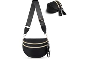 idoltimes Checkered Crossbody Bag,Nylon Bum Bags for Women Crossbody,Spacious Sling Bag Purse Fanny Packs with Shoulder Strap