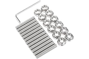 M8 X 45mm Screw Kit Stainless Steel Polished Hex Socket Screws for GEN III IV LSX V8 Truck Engines - Secure Connection for Hi