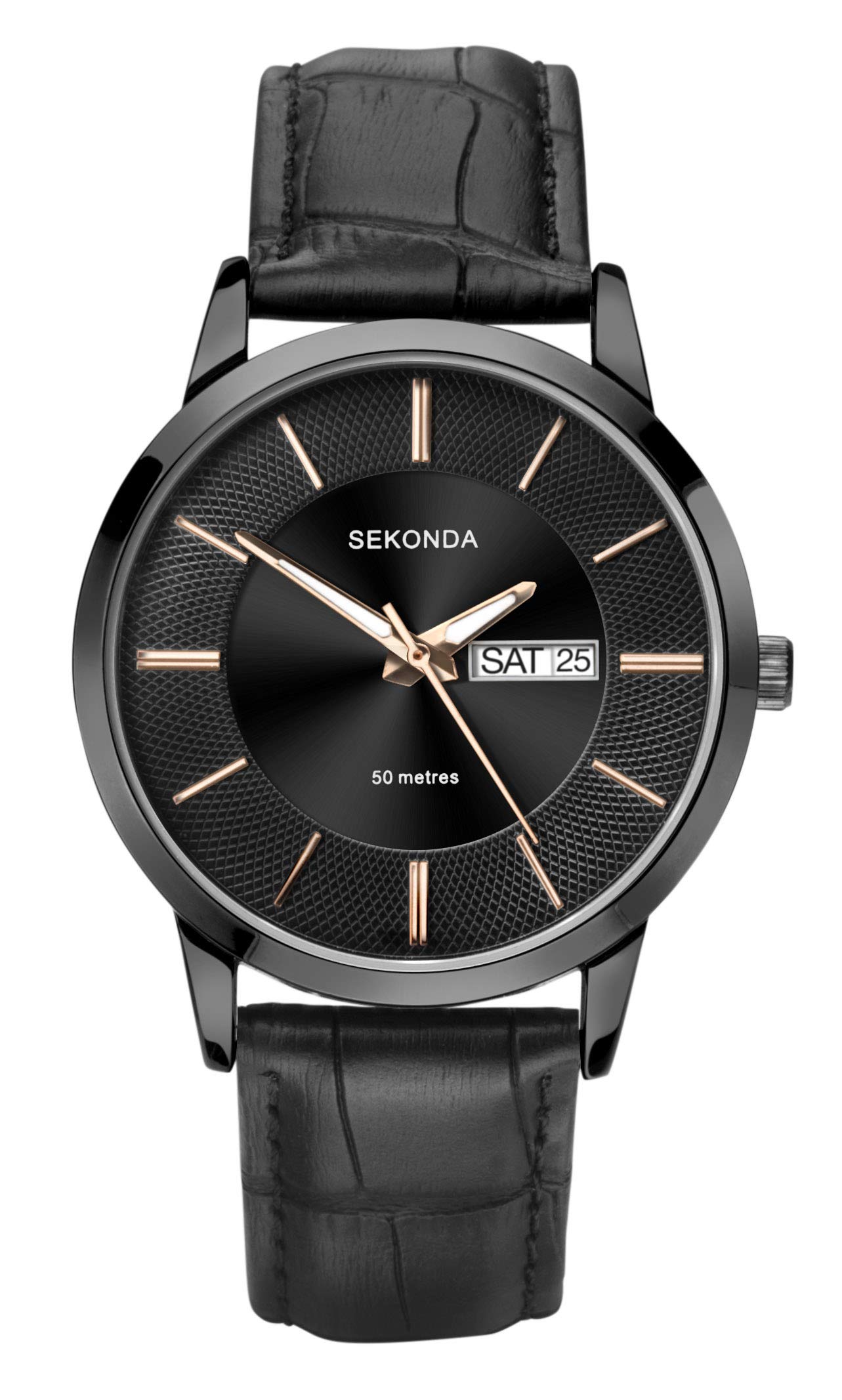 Sekonda Mens Analogue Classic Quartz Watch with Leather Strap 1577.27