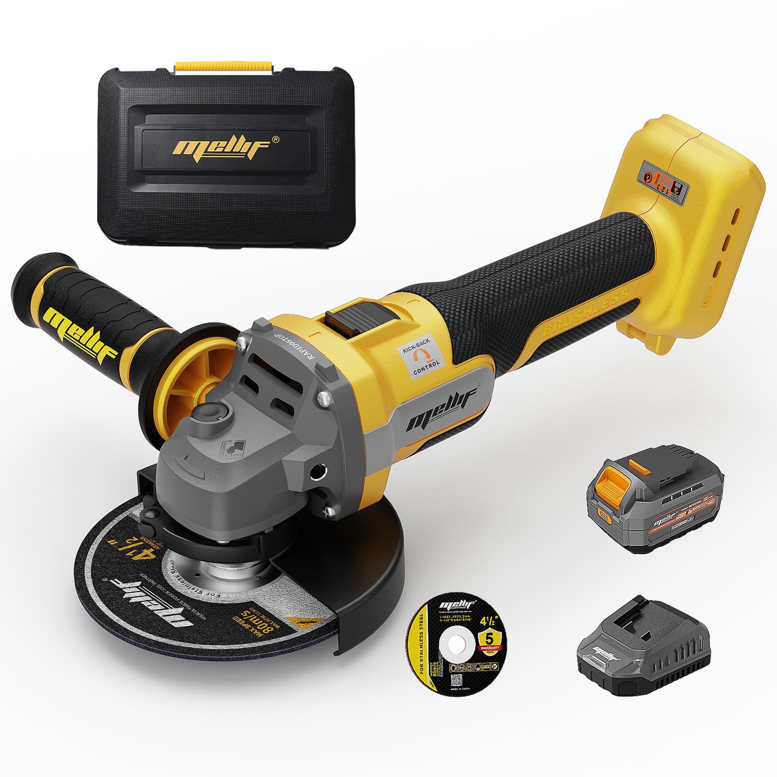 Cordless Angle Grinder Compatible with Dewalt 20V