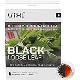 VIXI Black Tea Loose Leaf, (16.00 Oz), Vietnam's Mountain Tea, Bold Flavored, Taste Like Assam, Dried Whole Full Large Leaves, Sugar Free, 100% Natural from Ancient Tea Tree