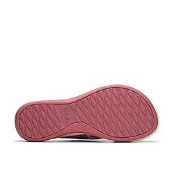 Clarks Women's Arla Wave Slide Sandal, Dusty Rose