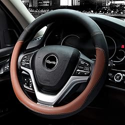 Valleycomfy Microfiber Leather Steering Wheel Cover