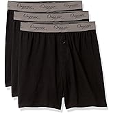Organic Signatures Men's Boxers 100% Organic Cotton, Soft Boxers for Men, 3-Pack