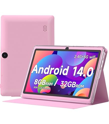 Amazon.com : 7 inch Android 14 Tablet, 7'' HD IPS Touchscreent