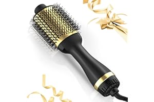 LPSTEA Hair Dryer Brush Blow Dryer Brush in One, One-Step Hair Dryer and Volumizer, Negative Ion Ceramic Brush Blow Dryer Styler, Hair Brush Dryer for 120 Volt USA outlets only (Gold)
