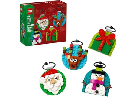 LEGO Christmas Ornament Selection Building Toys - Holiday Crafts for Family...