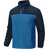 Rdruko Men's Fleece Jacket Full Zip Lightweight Warm Outdoor Hiking Casual Jacket