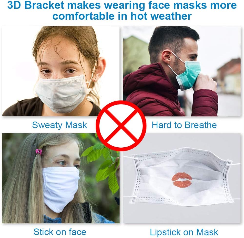 TOOVREN Mask Guard Upgraded Mask Bracket Internal Support Frame PE Mask Bracket Face Mask Inner Support Frame Mask Insert for Men Women Plus Size 10 PCS : Sports & Outdoors