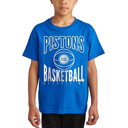 Junk Food Unisex Kid's Standard NBA Team Basketball-Officially Licensed Short Sleeve Fan T-Shirt for Boys & Girls, Royal Blue