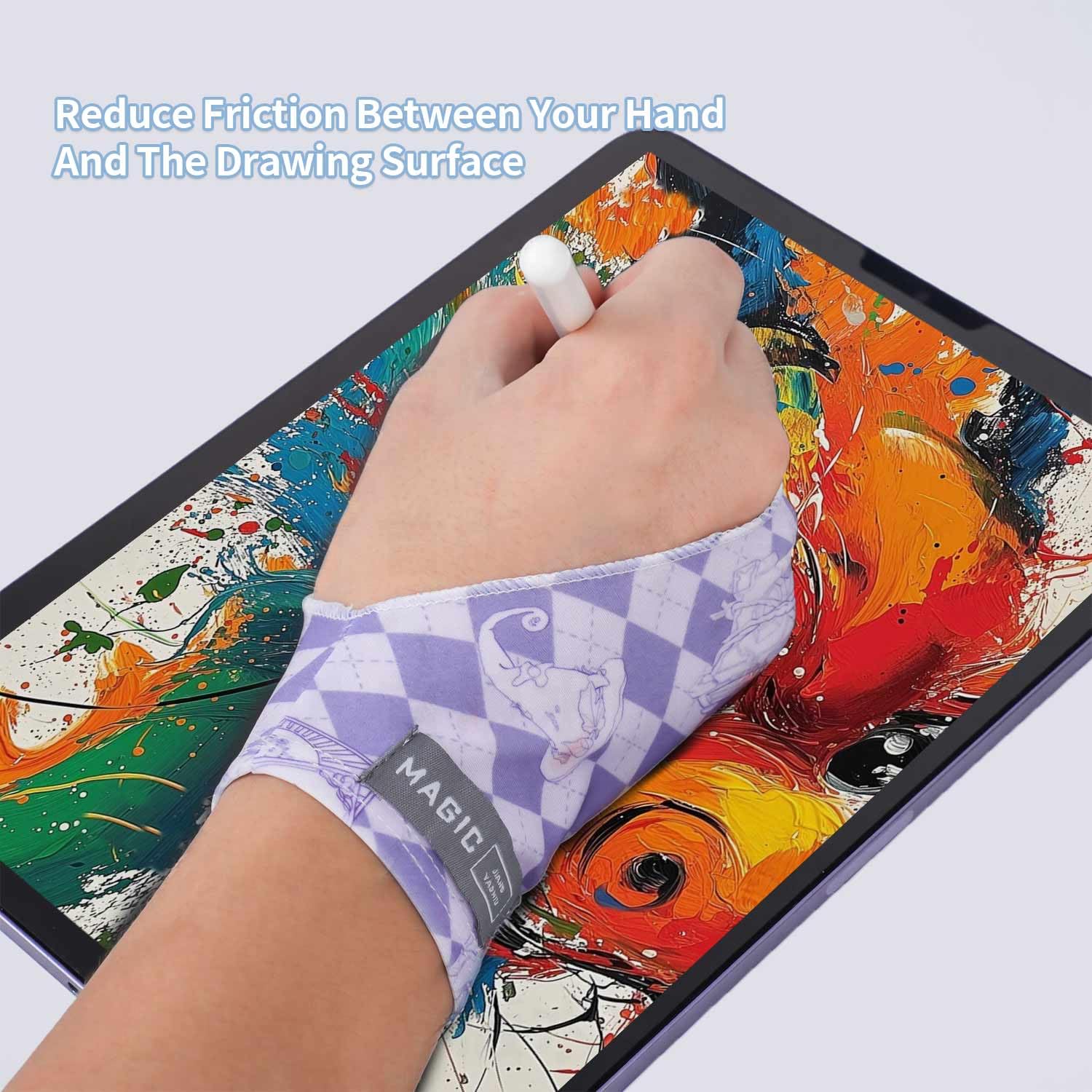 Drawing Tablet Artist Gloves Pack Palm Rejection Gloves With
