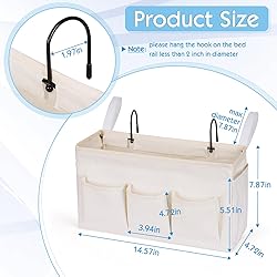Ozzptuu Bedside Storage Caddy/Bedside Hanging