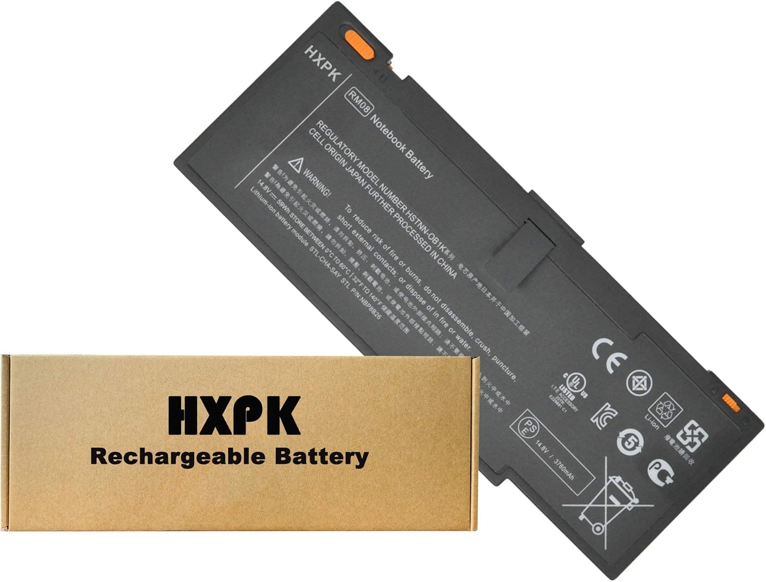 HXPK RM08 Laptop Battery for HP Envy 14 Series Notebook 592910-351 592910-541 593548-001 HSTNN-I80C HSTNN-OB1K HSTNN-XB1S HSTNN-XB1K HSTNN-UB1K