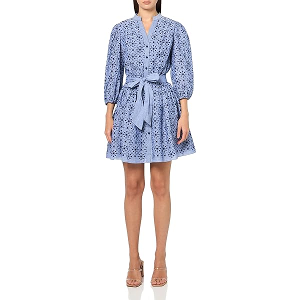 sachin and babi light blue dress Sam Edelman Leaf Embroidered Strapless Dress main image 0