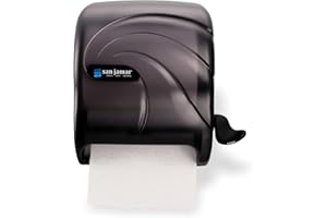San Jamar Oceans Element Paper Towel Dispenser Fits All Core Sizes with Lever for Bathroom, Kitchens, and Restaurants, Plastic, 8.5 x 12.5 x 12.75 Inches, Black Pearl