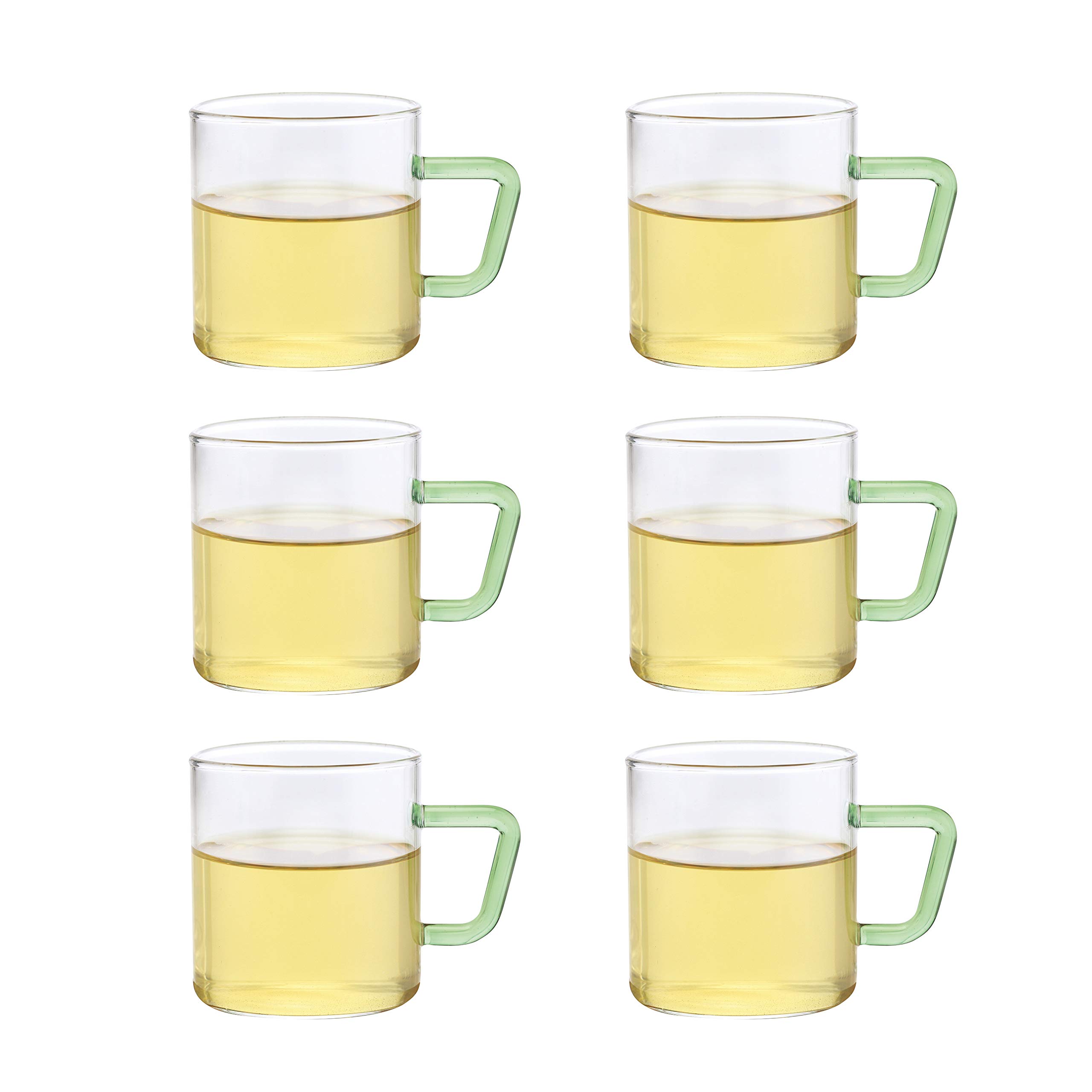 Borosil Vision Tea N Coffee Glass Mug Set of 6