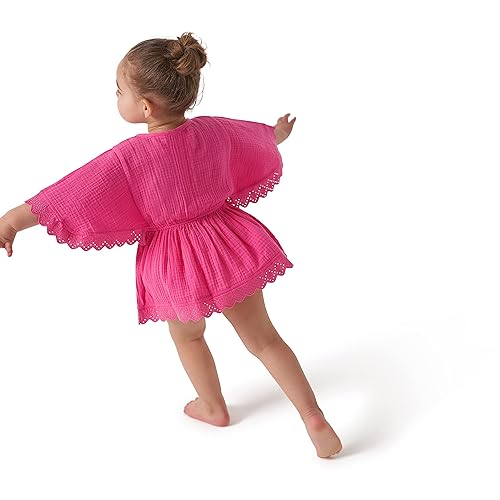 Gerber Baby Girl's Standard Toddler Kaftan Swim Cover Up, Pink, 4T