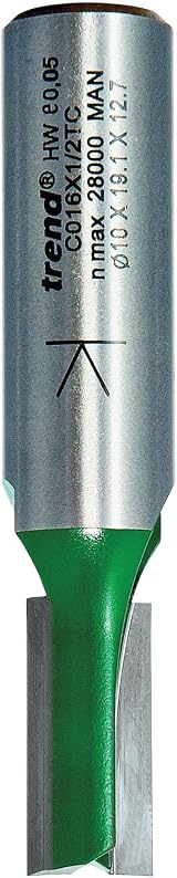 Trend Trend CraftPro Straight Two Flute Router Cutter Bit 1/2 In Shank 10mm view 2