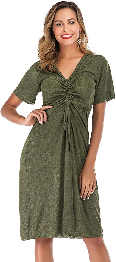 loose scoop neck dress