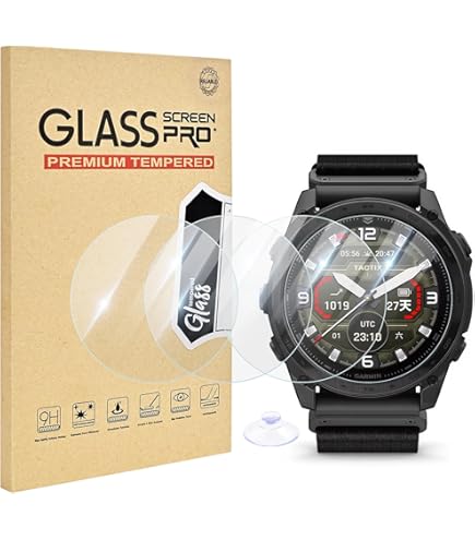 2x Protection Ecrán Pour Garmin Quatix 8 51mm Mat Verre