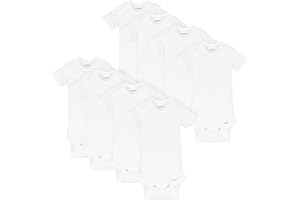 Gerber unisex-baby 8-pack Short Sleeve Onesies Bodysuits
