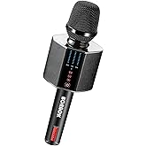 BONAOK Karaoke Microphone, Portable Wireless Bluetooth Karaoke Mic for Adults&Kids Car Home Outdoor Party, Karaoke Machine for PC/All Smartphone G50 Black 2025