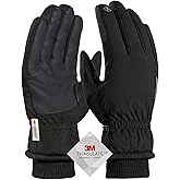 TRENDOUX Winter Gloves for Men Warm: 3M Thinsulate -20℉ Windproof Waterproof Ski Women Glove with Touchscreen Thermal Lining Anti-Slip for Work Cycling Motorcycle Snowboarding