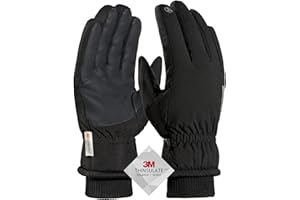TRENDOUX Winter Gloves for Men Warm: 3M Thinsulate -20℉ Windproof Waterproof Ski Women Glove with Touchscreen Thermal Lining Anti-Slip for Work Cycling Motorcycle Snowboarding