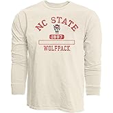 Blue 84 NCAA Unisex-Adult NCAA Officially Licensed Long Sleeve T-Shirt Ivory Dyed Ringspun