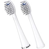 Waterpik Full Size Replacement Brush Heads for Sonic-Fusion Flossing Toothbrush SFFB-2EW, 2 Count White