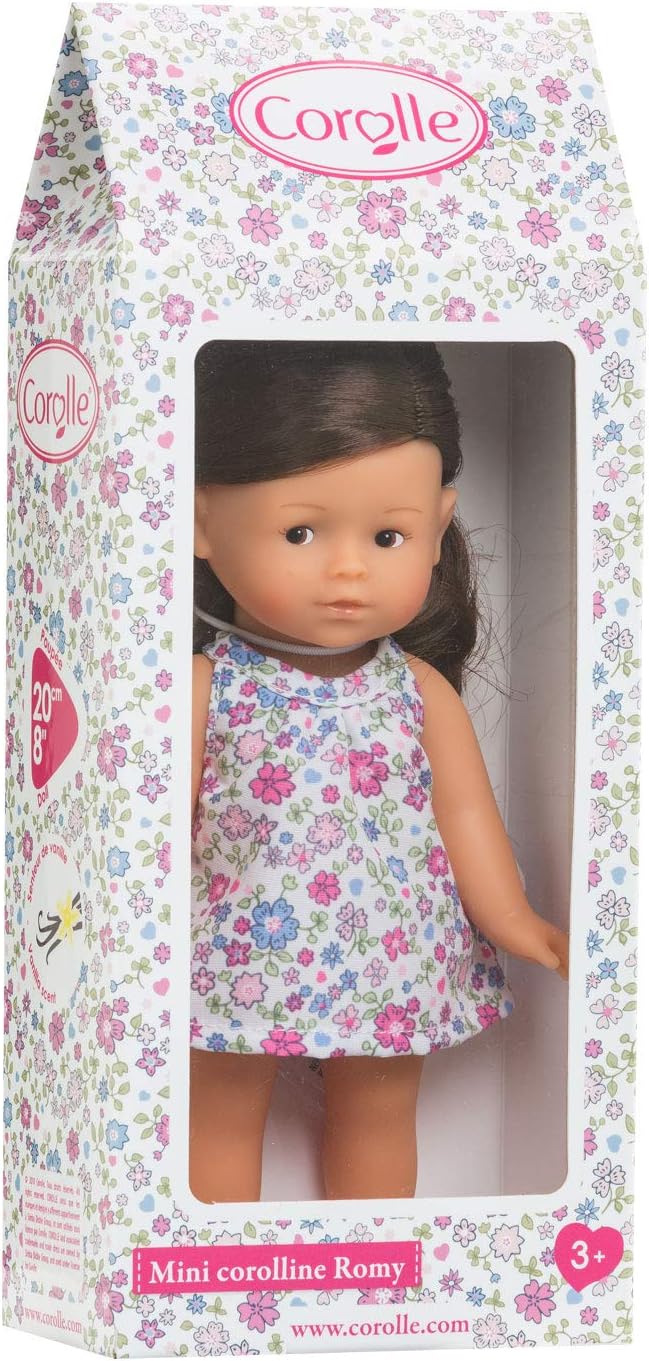 Corolle 9000240020 Romy Brunette Les Trendies Mini Corolline 20 cm, French Doll with Charm and Vanilla Fragrance, 20 cm - Image 5