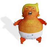 Catman Treasures Donny Doll - Baby Donald Trump Blimp Plush Doll - Catnip Trump Toy, Baby Trump. Novelty Toy/Balloon Protest/Cat Toy/Gag Gift; White Elephant; Christmas Shelf Elf
