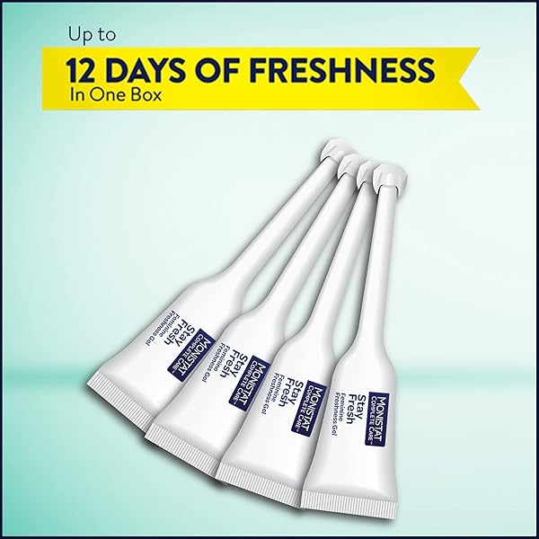 MONISTAT STAY FRESH GEL, ODOR ELIMINATING GEL FOR FEMININE CARE, FRAGRANCE FREE VAGINAL GEL, PREFILLED APPLICATORS, 4 COUNT