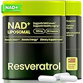 Cohbskj NMNH Supplement Alternative, NAD Nicotinamide Riboside Resveratrol, Liposomal NAD + Resveratrol, 30-Day Supply – High Purity NAD Supplement for Energy & Healthy Aging – 60 Capsules