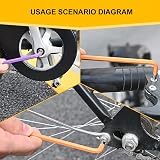 SIMDAO 9Pcs Metric Hex Key Set 1.5-10mm Anti-Slip Ball End Color Coding view 6