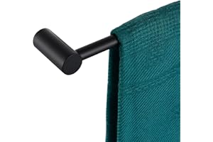 KOKOSIRI Towel Bar Black Bathroom Towel Rack Wall Mounted 24-Inch Single Rail for Lavatory Bathroom Hardware Accessory Stainl