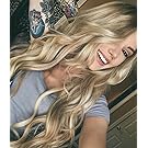 Zenith Dark Brown Rooted Light Blonde Lace Front Wigs for Women Best Synthetic Hair Wavy Wig with Flawless Hairline 24 inches Heat Safe