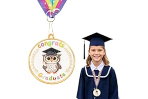 CHFFCUH Preschool Kindergarten Graduation Medal, Preschool Kindergarten Congrats Graduation Medal for Kids, Metal Medals Awards Medallion with Neck Ribbon for Kids Students Graduate Gift Party Decoration 2025