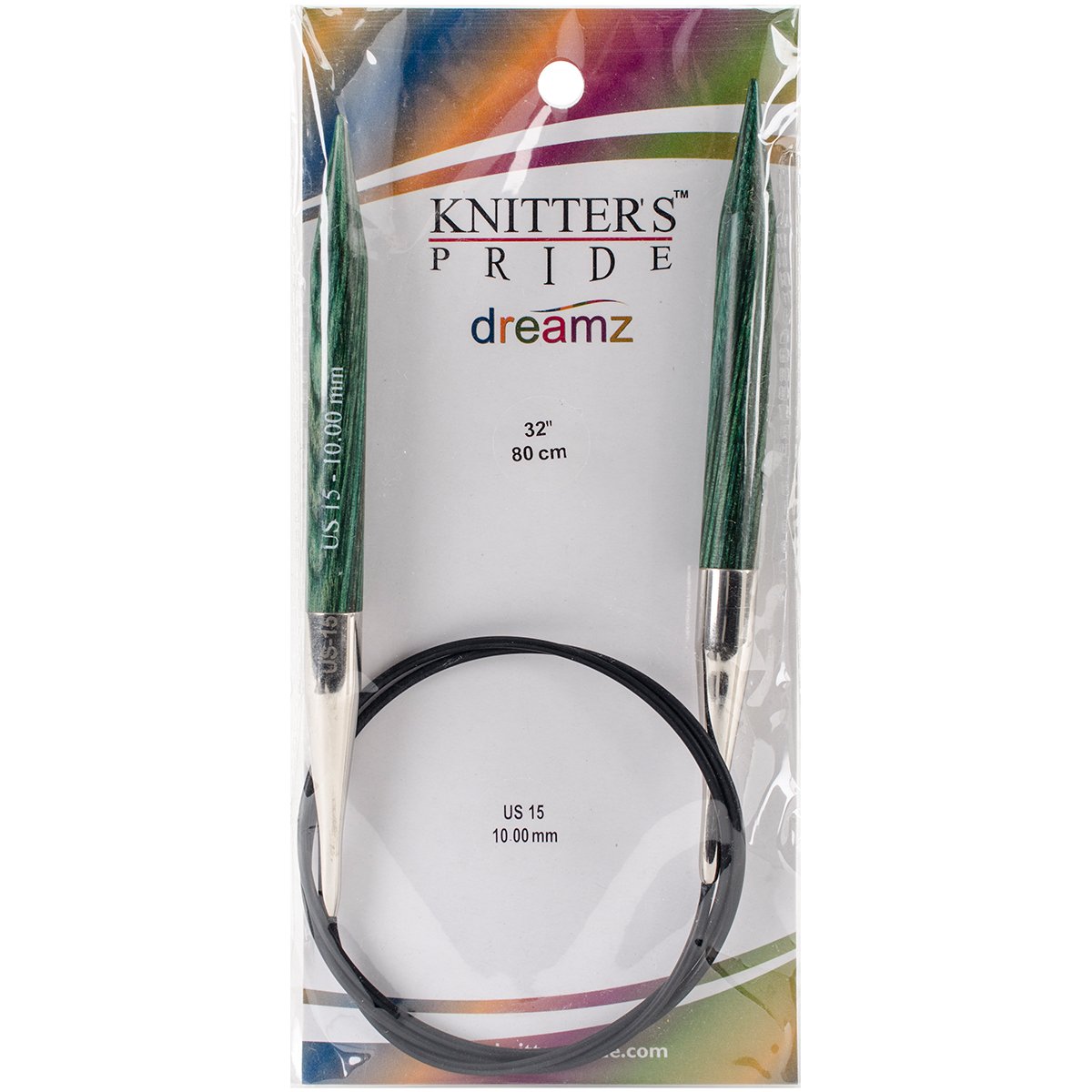 Knitter's Pride-Dreamz Fixed Circular Needles 32", Size 15/10mm