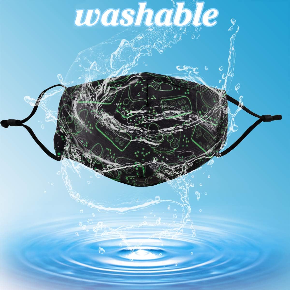 Kids Fabric Balaclava Bandana Cover, Reusable Washable Mask, Toddler Protection Protective Adjustable Headwear, Game Box Cotton Fashion Cloth for Face Toddler Protection Gifts for Girls Boys : Sports & Outdoors