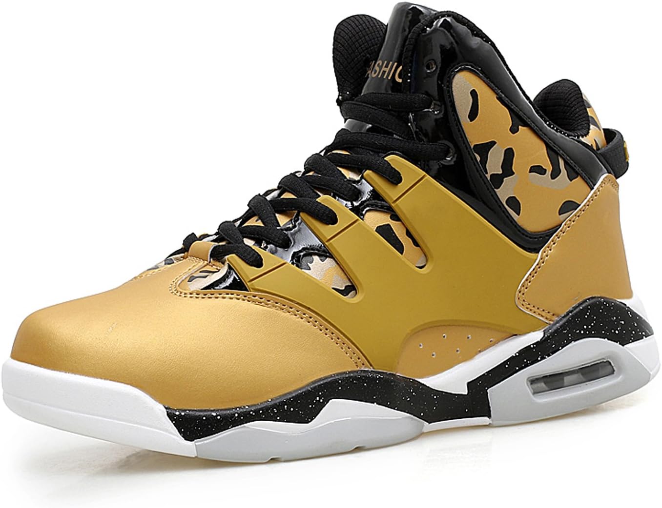 OUYAJI HIGT-Top Air Cushion s Shock Absorption Multiple Sports Basketball Running Walking Fashion Shoes